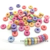 Wholesale of plastic washed striped circle beads, children's toys, beaded bracelets, necklaces and loose beads Application Scenario